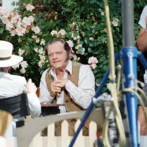 David Jason playing the role of Pop Larkin during the filming of David Jason playing the role of Pop Larkin during the filming of