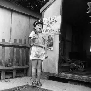 David Kilgour, aged 8, who wants to be a soldier seen at his home in Mochdre, Colwyn Bay