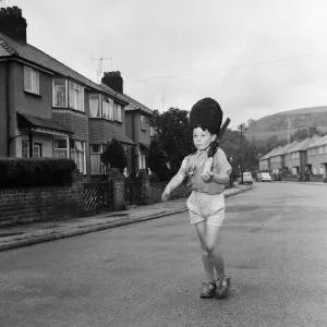 David Kilgour, aged 8, who wants to be a soldier seen at his home in Mochdre, Colwyn Bay
