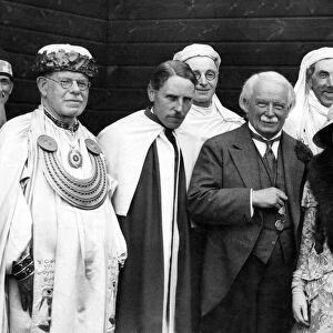David Lloyd George and Lady Megan Lloyd George at the Eisteddfod after the chairing of