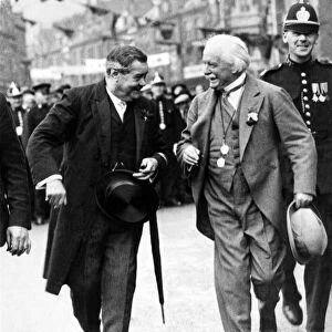 David Lloyd George and Lieutenant Colonel David Watts Morgan, CBE, DSO, MP