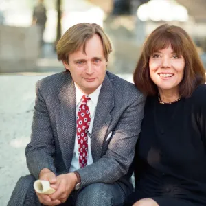 David McCallum and Diana Rigg Print - 17th October 1989 David McCallum and Diana Rigg Print - 17th October 1989