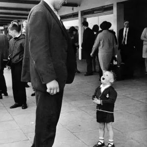 Print of David Edwards meeting Jean Ferre