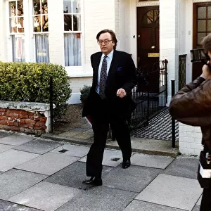 David Mellor Conservative MP Leaving His Home In London
