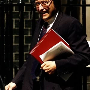 David Mellor Conservative MP leaving a meeting at 10 Downing Street