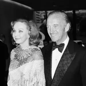 David Niven and Hjordis at Monte Carlo Print, 1977 David Niven and Hjordis at Monte Carlo Print, 1977