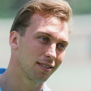 David Platt England Football Player pictured ahead of friendly against Brazil at Wembley