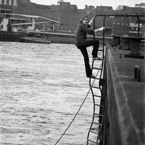 Davy Jones who saved a man from the Tees River. 1975