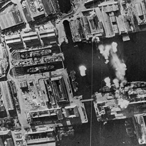 In a daylight attack on Cherbourg, Northern France on 15th September 1942
