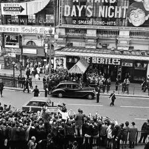 Four days after the world premiere of A Hard Days Night in London