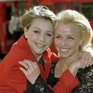 Debbie Ash pictured with sister Leslie Ash at the launch of Etams new fashion range