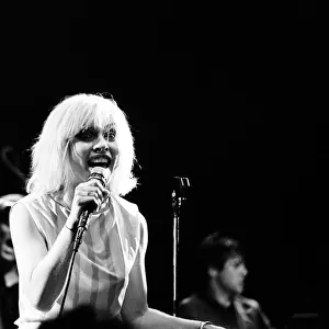 Debbie Harry in concert with Blondie, at the Odeon, Birmingham