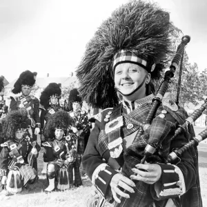 Debbie White, South Tyneside Pipe Band Print 1986