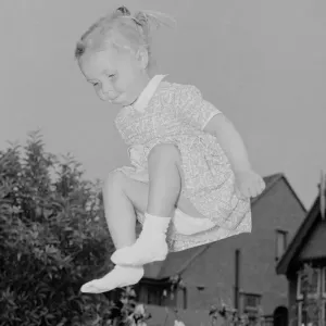 Deborah Blake seen here bouncing gaily on a trampoline in the garden of her family home Deborah Blake seen here bouncing gaily on a trampoline in the garden of her family home