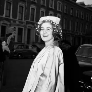The last debs. Miss Georgina M-D Scott seen here arriving at Buckingham Palace to be The last debs. Miss Georgina M-D Scott seen here arriving at Buckingham Palace to be