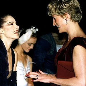 December 1, 1991: Princess Diana meets young ballet Star