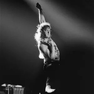 Def Leppard, the first headlining act at play at The Forum Def Leppard, the first headlining act at play at The Forum