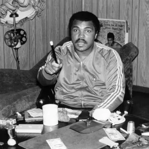 Defiant Muhammad Ali, set on snatching back the world heavyweight title for the fourth