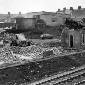 Demolition of Abbey Street Station Print, 18th March 1976 Demolition of Abbey Street Station Print, 18th March 1976