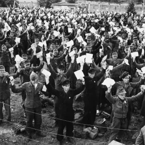 Print of Demobilisation Scene, 15th June 1945