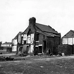 Demolition of houses in Byker, Newcastle. 18th July, 1973