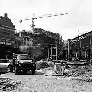 Demolition of New Street Station. Birmingham, West Midlands. 5th May 1964