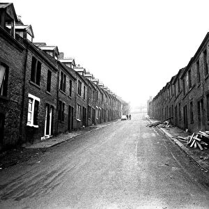 Demolition of the old terraced houses in and around Scotswood Road area of Elswick in
