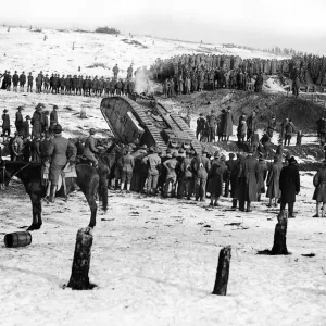 Demonstration of the tanks capabilities to US troops whilst training for the Western