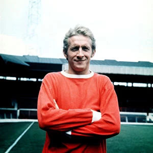 Denis Law footballer Manchester Utd United FC arms crossed August 1968