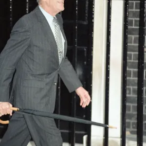 Denis Thatcher at 10 Downing Street amid the Conservative Party leadership battle Denis Thatcher at 10 Downing Street amid the Conservative Party leadership battle