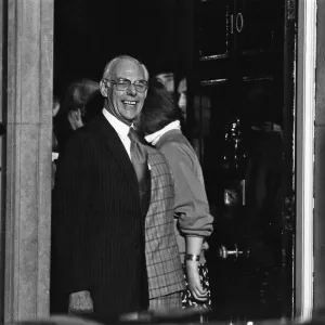 Denis Thatcher husband of Prime Minister Margaret Thatcher celebrate winning a third term Denis Thatcher husband of Prime Minister Margaret Thatcher celebrate winning a third term