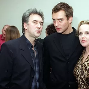 Dennis Lawson, Jude Law and Sheila Gish at the Glasgow Hilton Hotel February 1998
