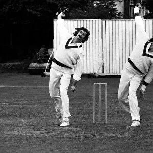 Dennis Lillee (left) and Jeff Thomson. Australian Cricket players bowlers pictured during