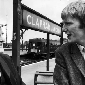 Dennis Waterman and Father at Clapham Junction Print 30/12/1967
