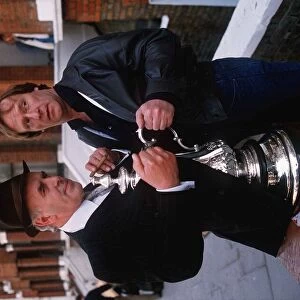 Dennis Waterman and George Cole stars of TV series Minder with F. A