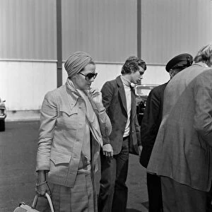 The departure of Princess Grace and Prince Albert of Monaco from London Airport to