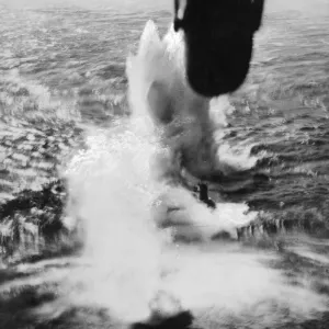 Depth Charges Print: Handley Page Halifax Attacking U-266
