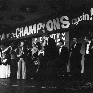 Derby County celebration dinner after winning the Division One League Championship as Derby County celebration dinner after winning the Division One League Championship as