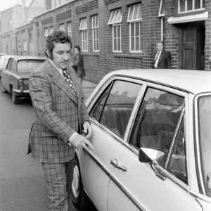 Derby County manager Dave Mackay at the Baseball Ground during the crisis Derby County manager Dave Mackay at the Baseball Ground during the crisis