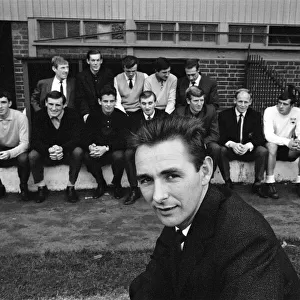 Derby County training session taken by their 31 year old manager Brian Clough