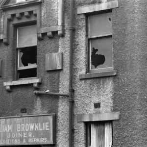 Derelict Building, Rottenrow, Glasgow Print 6th March 1971 Derelict Building, Rottenrow, Glasgow Print 6th March 1971