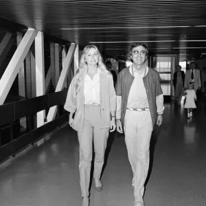Des O Connor arriving at Heathrow Airport from Australia with his girlfriend Jay Des O Connor arriving at Heathrow Airport from Australia with his girlfriend Jay