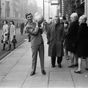 Des O'Connor's Pantomime Pumpkin Mishap Print 1967 Des O'Connor's Pantomime Pumpkin Mishap Print 1967