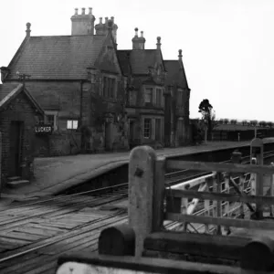 The Deserted Railway Station at Lucker Print, 1st February 1953
