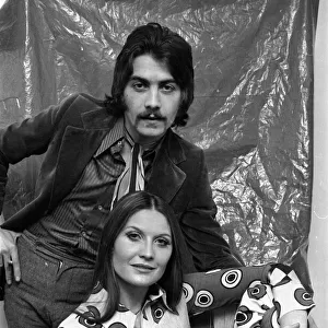 Designer Jeff Banks seen here with wife and pop singer Sandie Shaw. 4th January 1970