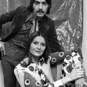 Designer Jeff Banks Print with wife and pop singer Sandie Shaw