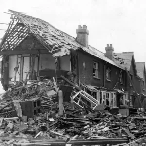 Destruction caused by a Nazi raid in Cardiff. Circa 1941 Destruction caused by a Nazi raid in Cardiff. Circa 1941