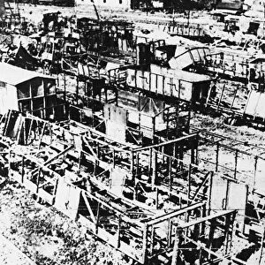 The Devastation in Messina marshalling yards after bombing by the enemy