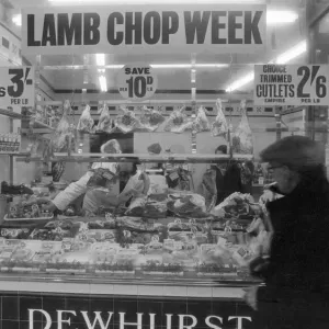 Dewhurst Butchers Shop Window Print (1963)