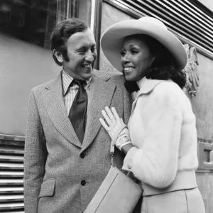 Diahann Carroll Print with Fiance David Frost, 1972